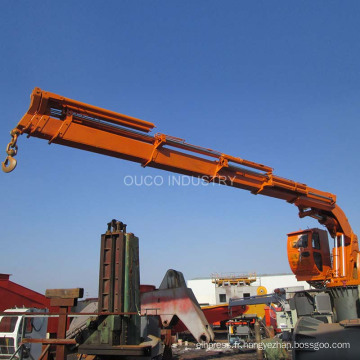 OUOO Personnalisé 6 tonnes 22m Pliant Boom Crane Marine Saves Space